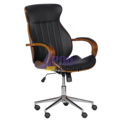 Президентски офис стол Carmen 6402 - орех - черно