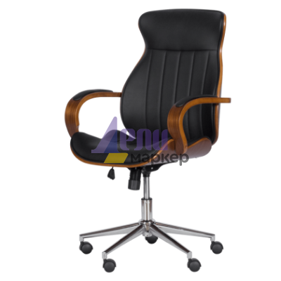 Президентски офис стол Carmen 6402 - орех - черно