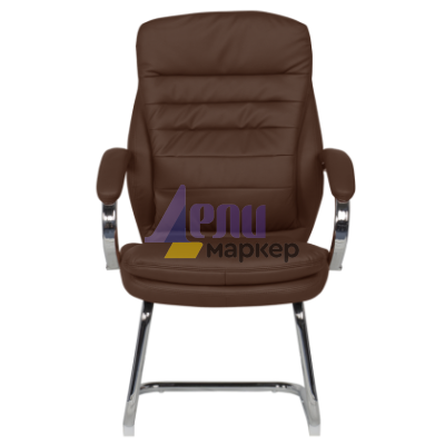 Посетителски стол Carmen 6154 - кафяв