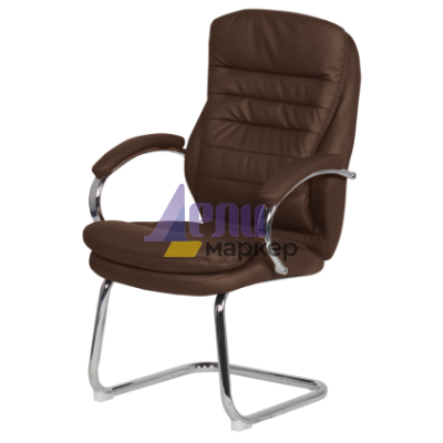 Посетителски стол Carmen 6154 - кафяв