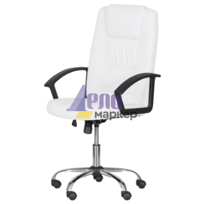 Президентски офис стол Carmen 6076 - бял