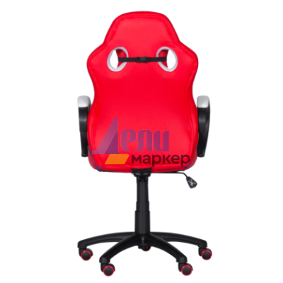 Геймърски стол с футболни мотиви Carmen 6300 - червено-бял