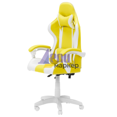 Геймърски стол Carmen 6311 - бял - жълт