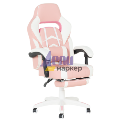 Геймърски стол Carmen 6314 - бял-розов