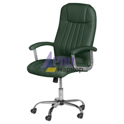 Президентски офис стол Carmen 6181 - маслено зелен