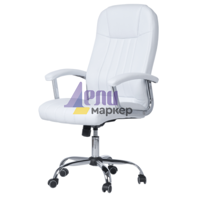 Президентски офис стол Carmen 6181 - бял