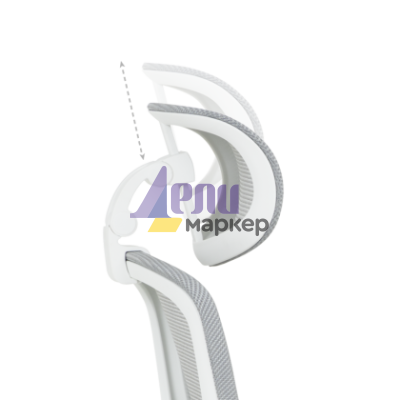 Ергономичен стол Carmen 7901 W еко кожа - сив-светлозелен