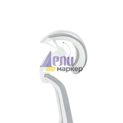 Ергономичен стол Carmen 7901 W еко кожа - сив-светлозелен