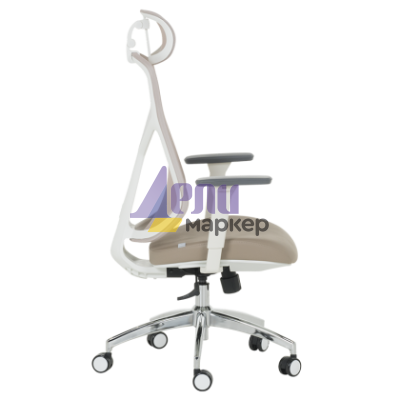 Ергономичен стол Carmen 7901 W еко кожа - кафе