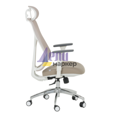 Ергономичен стол Carmen 7901 W еко кожа - кафе