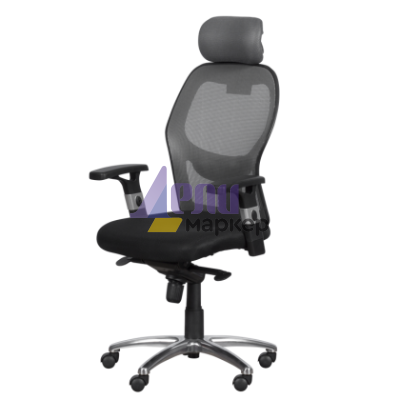 Ергономичен стол Carmen 7520 - черен - сив