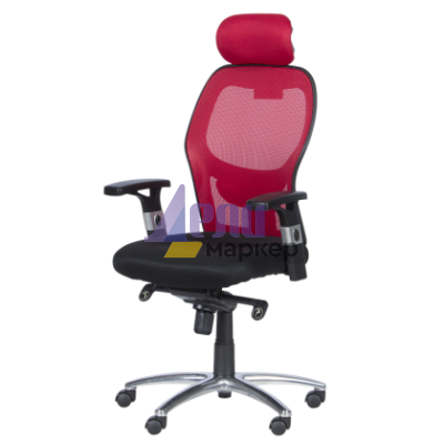 Ергономичен стол Carmen 7520 - черен - червен