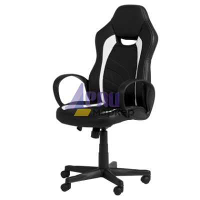 Геймърски стол Carmen 7525 - черно-бял