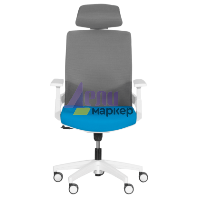 Президентски офис стол Carmen 7546 - син-сив