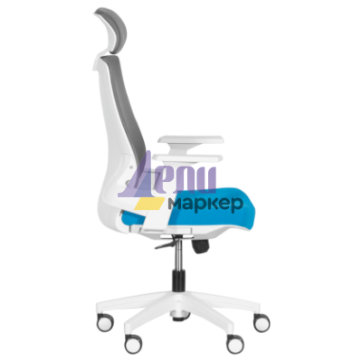 Президентски офис стол Carmen 7546 - син-сив