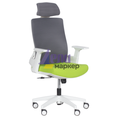 Президентски офис стол Carmen 7546 - зелен-сив