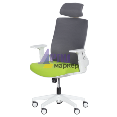 Президентски офис стол Carmen 7546 - зелен-сив