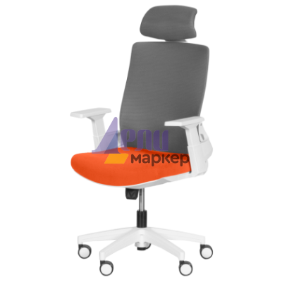 Президентски офис стол Carmen 7546 - оранжев - сив