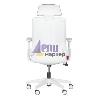 Президентски офис стол Carmen 7546 - червен - сив