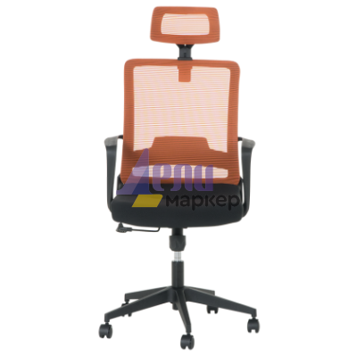 Президентски офис стол Carmen 7562 - черно - оранжево