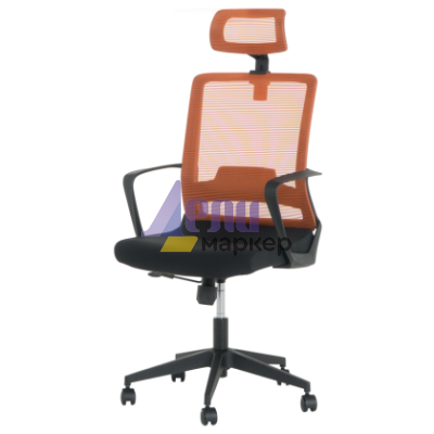 Президентски офис стол Carmen 7562 - черно - оранжево