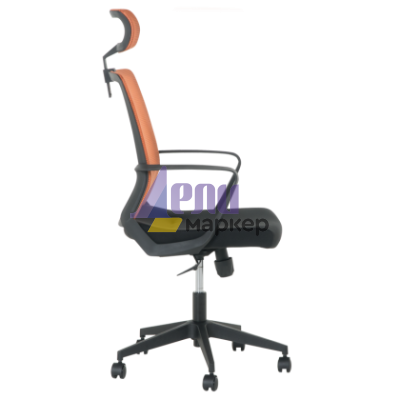 Президентски офис стол Carmen 7562 - черно - оранжево