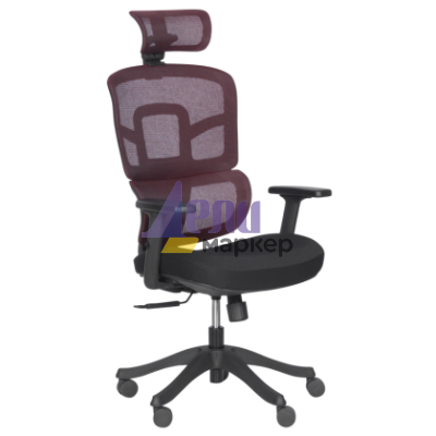 Ергономичен стол Carmen 7582 - червен-черен