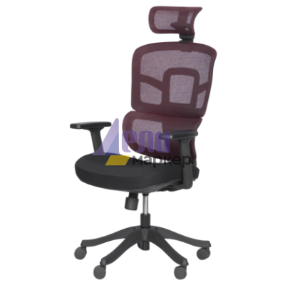 Ергономичен стол Carmen 7582 - червен-черен