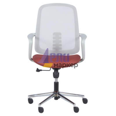 Работен офис стол Carmen 7063 - сив-червен