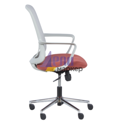 Работен офис стол Carmen 7063 - сив-червен