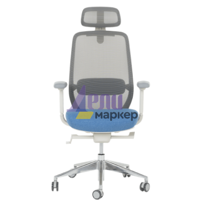 Ергономичен стол GLAND - син-сив