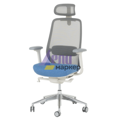 Ергономичен стол GLAND - син-сив