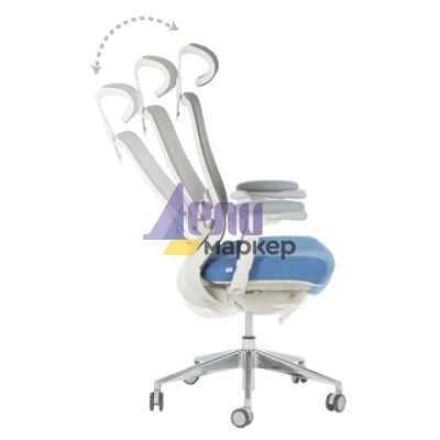 Ергономичен стол GLAND - син-сив