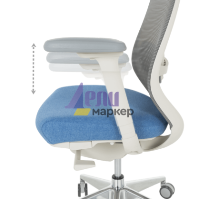 Ергономичен стол GLAND - син-сив