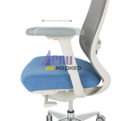 Ергономичен стол GLAND - син-сив