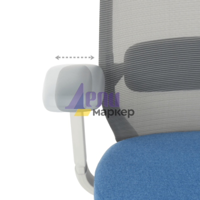 Ергономичен стол GLAND - син-сив