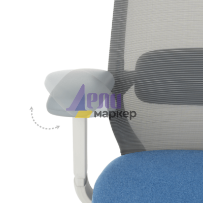 Ергономичен стол GLAND - син-сив