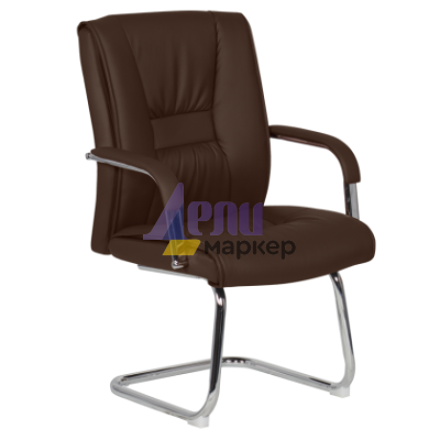 Посетителски стол Carmen 6540 - кафяв