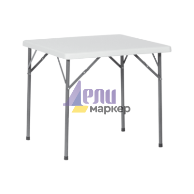 Сгъваемa кетъринг маса Carmen 9947 - бяла