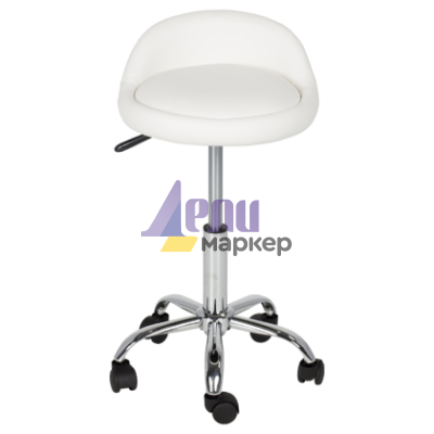 Табуретка с колелца Carmen 3067 - бял