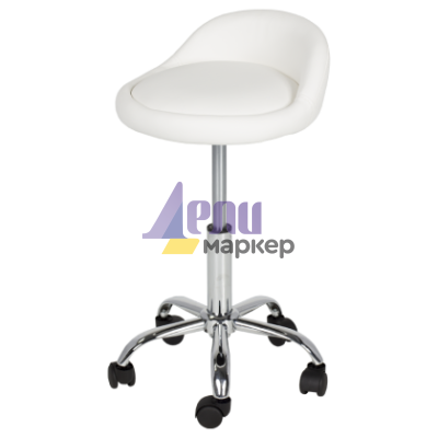 Табуретка с колелца Carmen 3067 - бял