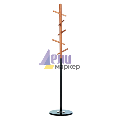 Закачалка за дрехи LERUM - бук / черен