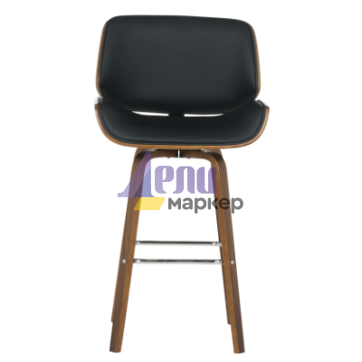 Бар стол Carmen 4027 - орех / черен