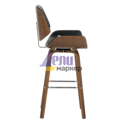 Бар стол Carmen 4027 - орех / черен