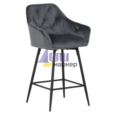 Бар стол LAZIO - тъмносив