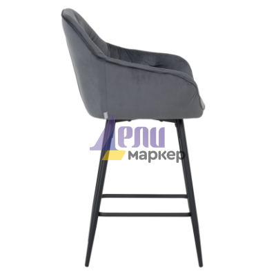 Бар стол LAZIO - тъмносив