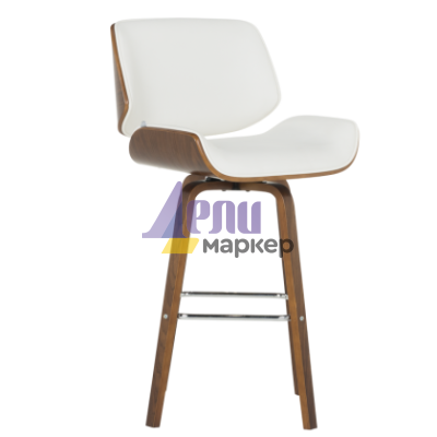 Бар стол Carmen 4027-2 - орех / бял