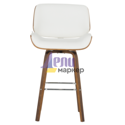 Бар стол Carmen 4027-2 - орех / бял