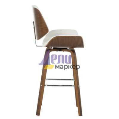 Бар стол Carmen 4027-2 - орех / бял