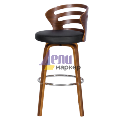 Бар стол Carmen 4041 - орех - черен